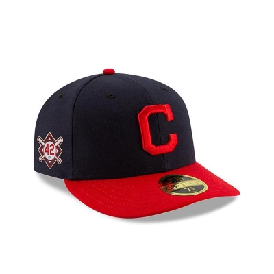 Cleveland Indians Gorra | New Era MLB Jackie Robinson Day Low Profile 59fifty Fitted Cap Mexico - Azules